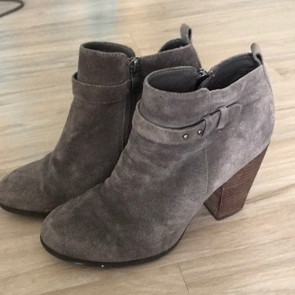Gray booties